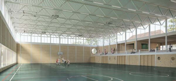 Innenvisualisierung Turnhalle